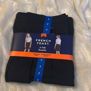 French Toast Black 2-Tab Scooter Skirt